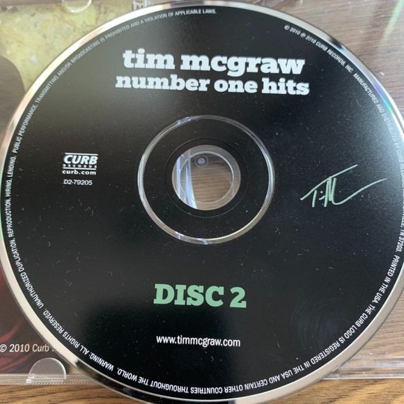 CD - Tim McGraw - Number One Hits - Picture 3 of 4